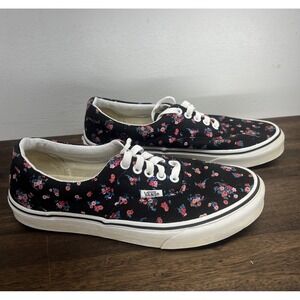 Vans Women's Era Ditsy Floral Black Pink Flowers Canvas Womens 9 Mens 7.5
